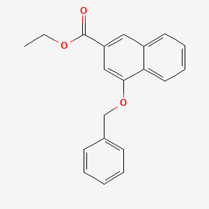 2-Naphthalenecarboxylic acid, 4-(phenylmethoxy)-, ethyl ester