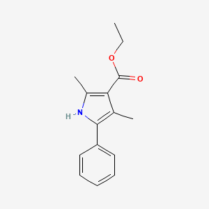 molecular formula C15H17NO2 B8783519 Ethyl 2,4-dimethyl-5-phenyl-1h-pyrrole-3-carboxylate CAS No. 3274-65-5