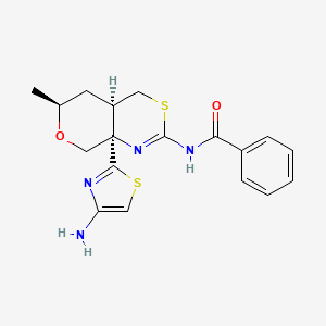 N-((4aR,6S,8aR)-8a-(4-Aminothiazol-2-yl)-6-methyl-4,4a,5,6,8,8a-hexahydropyrano[3,4-d][1,3]thiazin-2-yl)benzamide