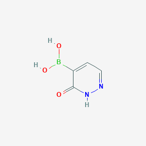 molecular formula C4H5BN2O3 B8783701 (3-Oxo-2,3-dihydropyridazin-4-yl)boronic acid 