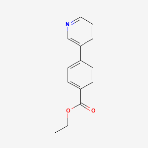 molecular formula C14H13NO2 B8783718 4-Pyridin-3-yl-benzoic acid ethyl ester CAS No. 4385-71-1