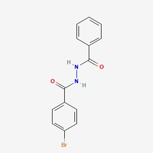 molecular formula C14H11BrN2O2 B8783733 N'-benzoyl-4-bromobenzohydrazide 