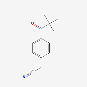 Benzeneacetonitrile, 4-(2,2-dimethyl-1-oxopropyl)-