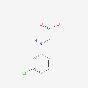 molecular formula C9H10ClNO2 B8783983 Methyl 2-[(3-chlorophenyl)amino]acetate 