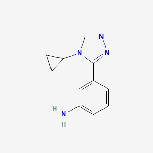 3-(4-cyclopropyl-4H-[1,2,4]triazol-3-yl)-phenylamine