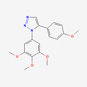 5-(4-Methoxyphenyl)-1-(3,4,5-trimethoxyphenyl)-1H-1,2,3-triazole
