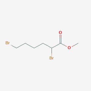 molecular formula C7H12Br2O2 B8784097 Methyl 2,6-dibromohexanoate CAS No. 29547-05-5