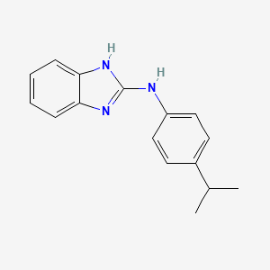 molecular formula C16H17N3 B8784105 N-(Benzoimidazol-2-yl)-4-isopropylaniline CAS No. 917974-33-5