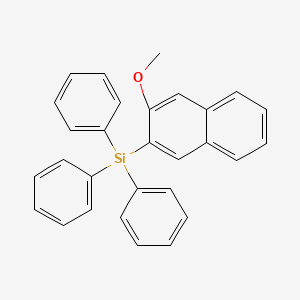 molecular formula C29H24OSi B8784151 2-Methoxy-3-(triphenylsilyl)naphthalene CAS No. 18768-23-5