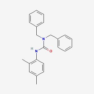 molecular formula C23H24N2O B8784162 1,1-Dibenzyl-3-(2,4-dimethylphenyl)urea CAS No. 86764-27-4