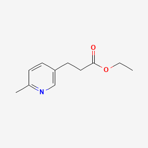 molecular formula C11H15NO2 B8784171 Ethyl 3-(6-methyl-3-pyridyl)propionate CAS No. 71351-48-9