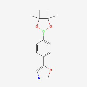 5-(4-(4,4,5,5-Tetramethyl-1,3,2-dioxaborolan-2-YL)phenyl)oxazole