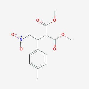 Propanedioic acid, [1-(4-methylphenyl)-2-nitroethyl]-, dimethyl ester