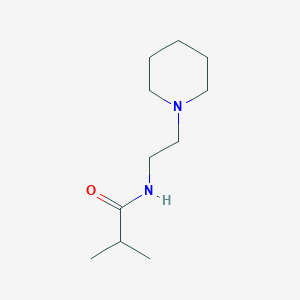 2-methyl-N-(2-piperidin-1-ylethyl)propanamide