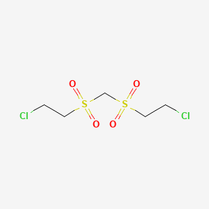 Ethane, 1,1'-[methylenebis(sulfonyl)]bis[2-chloro-