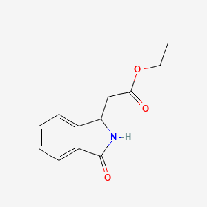 (3-Oxo-2,3-dihydro-1H-isoindol-1-yl)-acetic acid ethyl ester