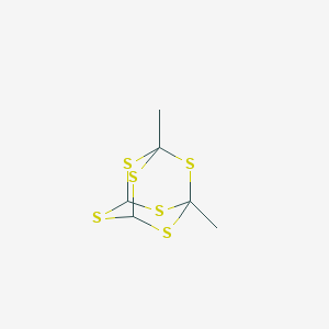 molecular formula C6H8S6 B087844 2,4,6,8,9,10-Hexathiaadamantane, 1,3-dimethyl- CAS No. 13787-68-3
