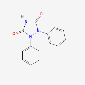 molecular formula C14H11N3O2 B8784486 1,2-Diphenyl-1,2,4-triazolidine-3,5-dione 