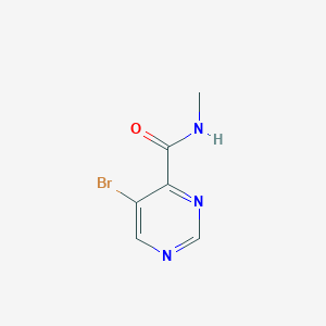 molecular formula C6H6BrN3O B8784567 5-Bromo-N-methylpyrimidine-4-carboxamide 