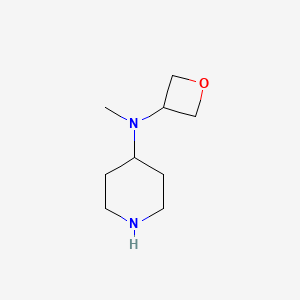 molecular formula C9H18N2O B8784597 N-methyl-N-(oxetan-3-yl)piperidin-4-amine 