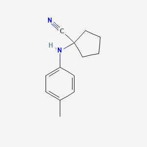 1-(4-Methylanilino)cyclopentane-1-carbonitrile