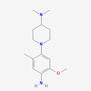 1-(4-amino-5-methoxy-2-methylphenyl)-N,N-dimethylpiperidin-4-amine
