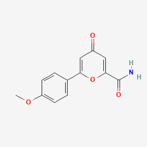 6-(4-Methoxyphenyl)-4-oxo-4H-pyran-2-carboxamide