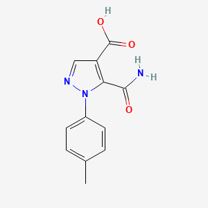 1H-Pyrazole-4-carboxylic acid, 5-(aminocarbonyl)-1-(4-methylphenyl)-