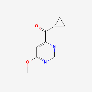 molecular formula C9H10N2O2 B8784747 Cyclopropyl(6-methoxypyrimidin-4-yl)methanone 