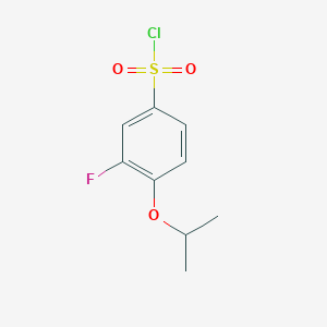 3-Fluoro-4-isopropoxybenzene-1-sulfonyl chloride