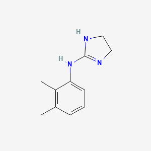 molecular formula C11H15N3 B8784883 2,3-Xylidine, N-(2-imidazolin-2-yl)- CAS No. 36314-61-1