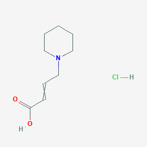 molecular formula C9H16ClNO2 B8784901 4-Piperidin-1-yl-but-2-enoic acid-HCl 