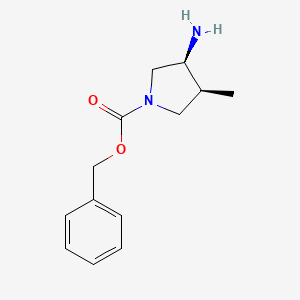 (3S,4S)-benzyl 3-amino-4-methylpyrrolidine-1-carboxylate