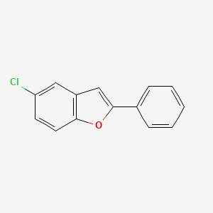 molecular formula C14H9ClO B8784977 5-Chloro-2-phenylbenzofuran 