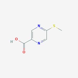 molecular formula C6H6N2O2S B8785006 5-Methylsulfanyl-pyrazine-2-carboxylic acid 