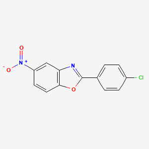molecular formula C13H7ClN2O3 B8785016 2-(4-Chlorophenyl)-5-nitrobenzoxazole CAS No. 962-25-4