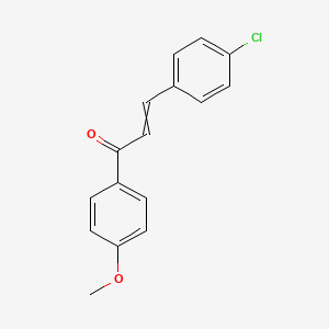 molecular formula C16H13ClO2 B8785020 3-(4-Chlorophenyl)-1-(4-methoxyphenyl)-prop-2-en-1-one 