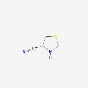 molecular formula C4H6N2S B8785072 (R)-Thiazolidine-4-carbonitrile 