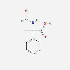 molecular formula C10H11NO3 B8785089 2-formylamino-2-phenyl-propionic acid CAS No. 3381-60-0