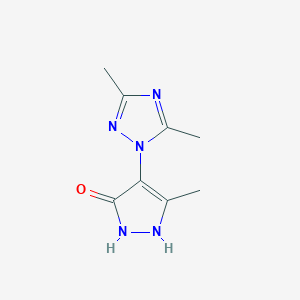 4-(3,5-Dimethyl-1H-1,2,4-triazol-1-YL)-3-methyl-1H-pyrazol-5-OL