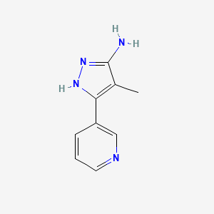 4-methyl-5-(pyridin-3-yl)-1H-pyrazol-3-amine