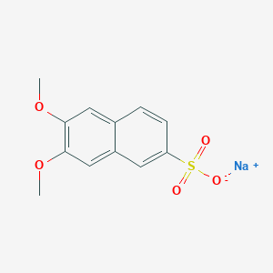 molecular formula C12H11NaO5S B8785202 Sodium 6,7-dimethoxynaphthalene-2-sulfonate 