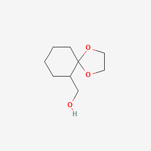 molecular formula C9H16O3 B8785259 1,4-Dioxaspiro[4.5]decane-6-methanol 