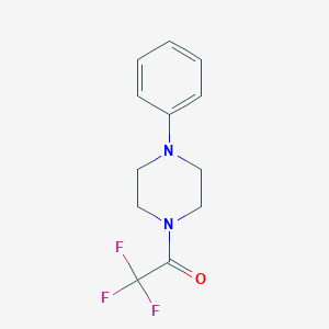 molecular formula C12H13F3N2O B8785269 2,2,2-Trifluoro-1-(4-phenylpiperazin-1-yl)ethanone 