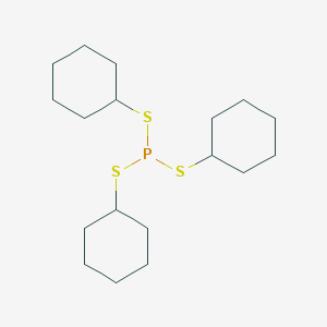 molecular formula C18H33PS3 B087853 Tricyclohexyl trithiophosphite CAS No. 13676-85-2
