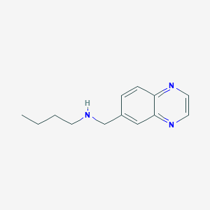 molecular formula C13H17N3 B8785302 N-(Quinoxalin-6-ylmethyl)butan-1-amine CAS No. 488834-74-8