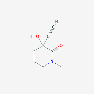 3-Ethynyl-3-hydroxy-1-methylpiperidin-2-one