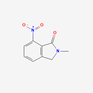 molecular formula C9H8N2O3 B8785347 2-Methyl-7-nitro-2,3-dihydro-1H-isoindol-1-one 