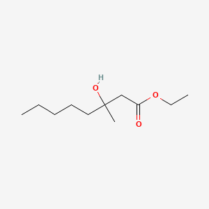 molecular formula C11H22O3 B8785412 Ethyl 3-hydroxy-3-methyloctanoate CAS No. 85554-68-3
