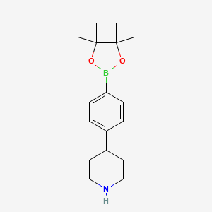 4-(4-(4,4,5,5-Tetramethyl-1,3,2-dioxaborolan-2-yl)phenyl)piperidine